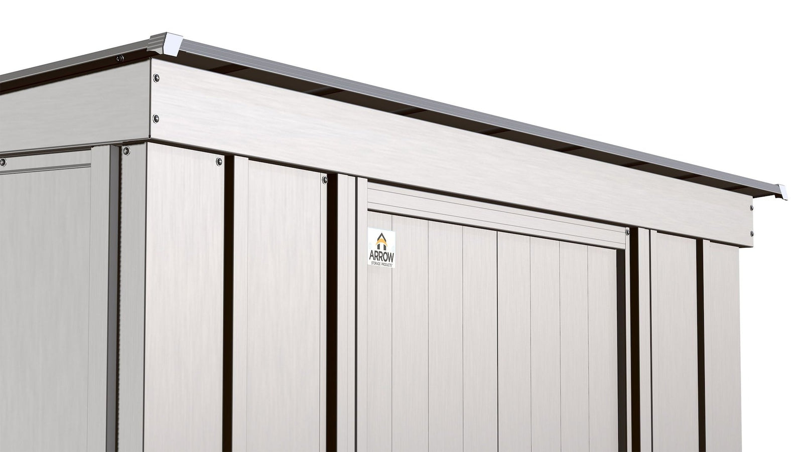 Classic Galvanized Steel Storage Shed, Flute Grey, 10-ft x 4-ft P5X2 - product image 7