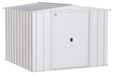 Classic Galvanized Steel Storage Shed, Flute Grey, 8-ft x 8-ft A9G9 - product image 1
