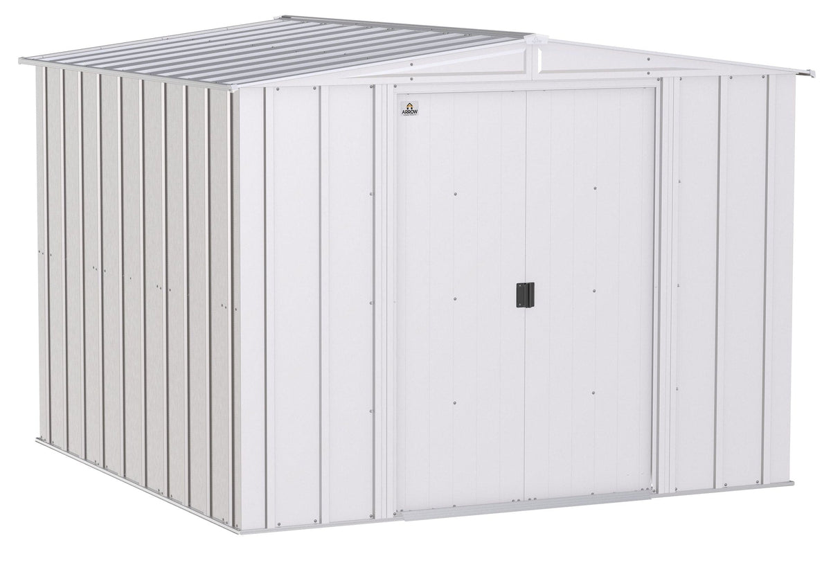 Classic Galvanized Steel Storage Shed, Flute Grey, 8-ft x 8-ft A9G9 - product image 1