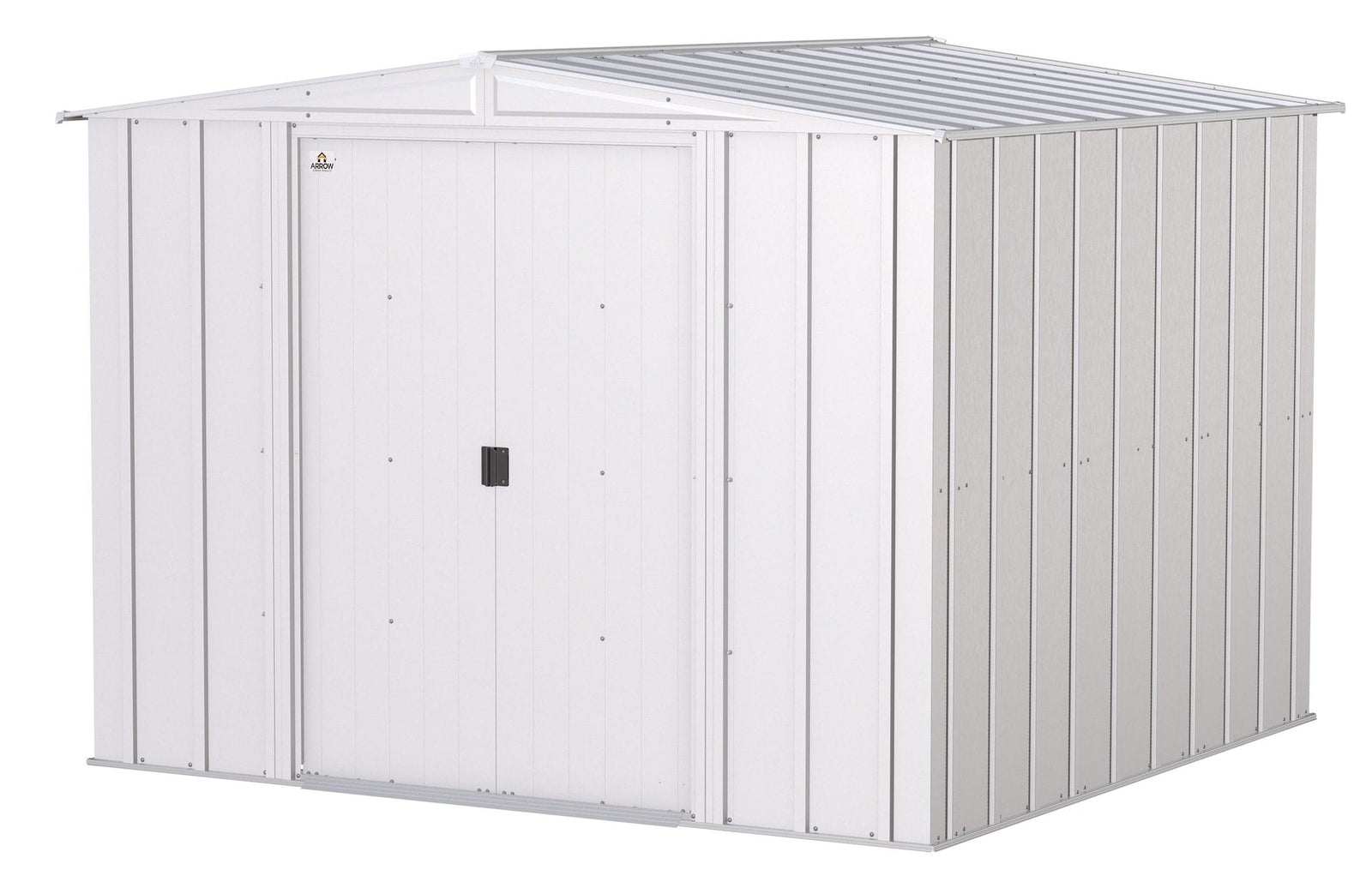 Classic Galvanized Steel Storage Shed, Flute Grey, 8-ft x 8-ft A9G9 - product image 2