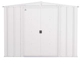 Classic Galvanized Steel Storage Shed, Flute Grey, 8-ft x 8-ft A9G9 - product image 3