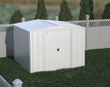 Classic Galvanized Steel Storage Shed, Flute Grey, 8-ft x 8-ft A9G9 - product image 8