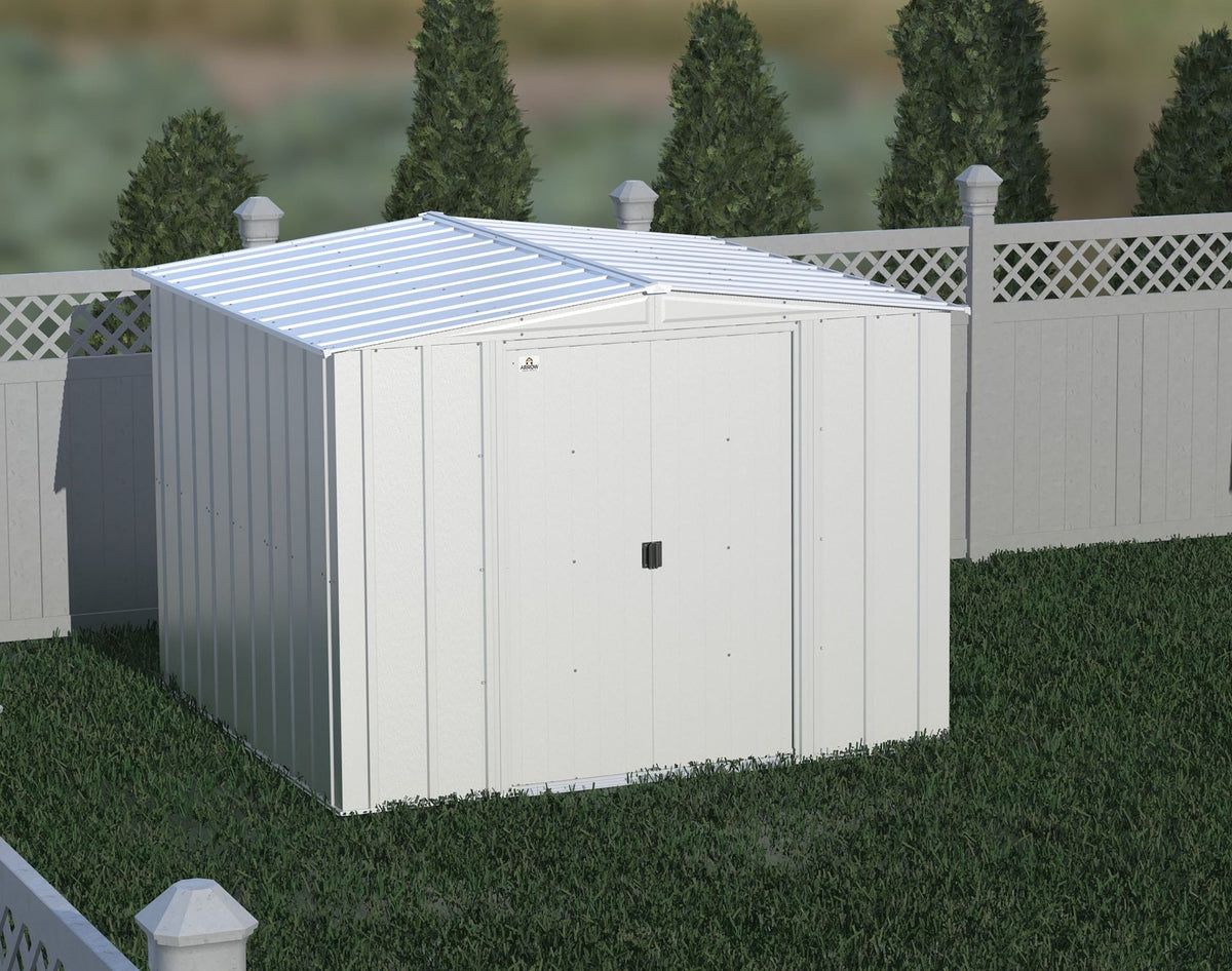 Classic Galvanized Steel Storage Shed, Flute Grey, 8-ft x 8-ft A9G9 - product image 8