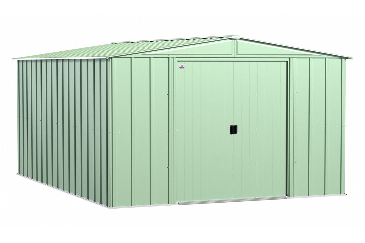 Classic Galvanized Steel Storage Shed, Sage Green, 10-ft x 14-ft G6A8 - product image 2