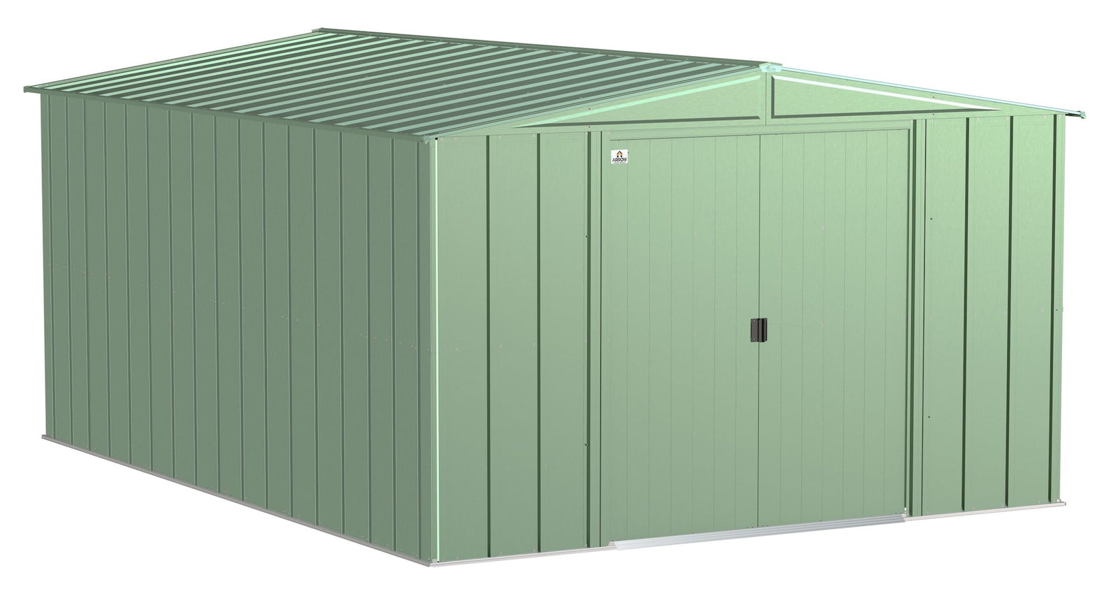 Classic Galvanized Steel Storage Shed, Sage Green, 10-ft x 14-ft G6A8 - product image 3