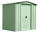 Classic Galvanized Steel Storage Shed, Sage Green, 6-ft x 5-ft W1S9 - product image 1