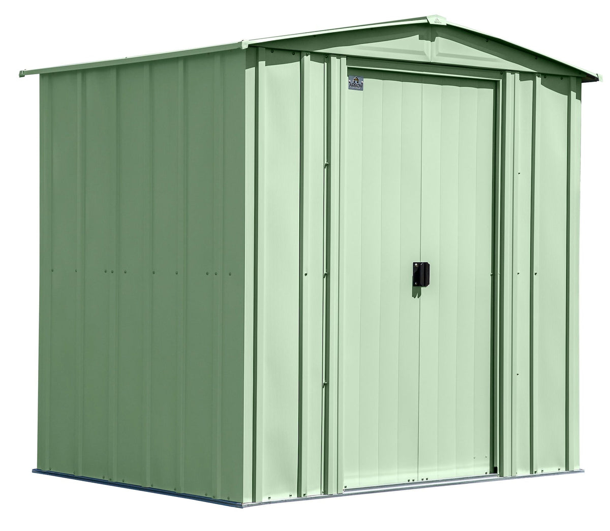 Classic Galvanized Steel Storage Shed, Sage Green, 6-ft x 5-ft W1S9 - product image 2