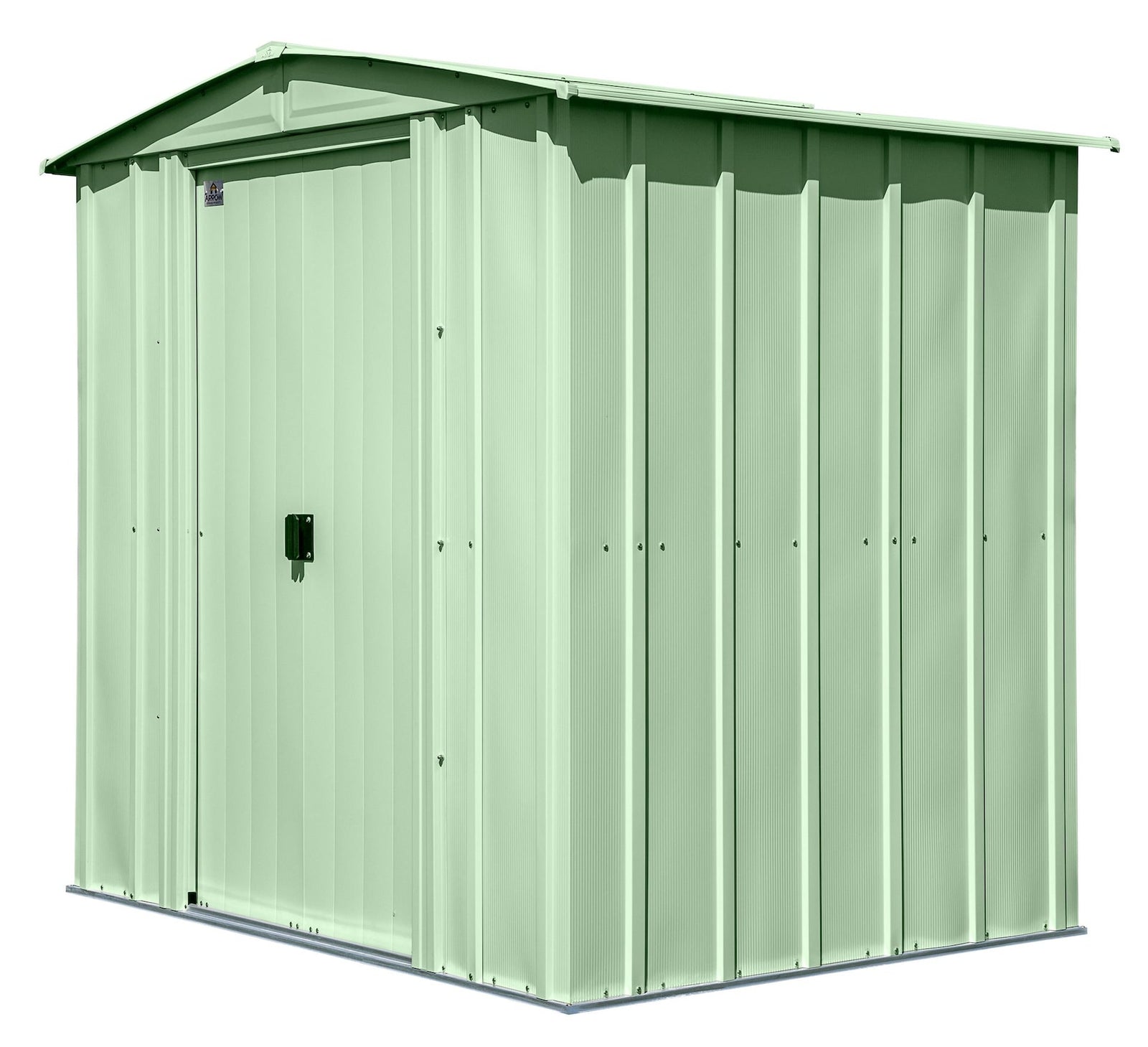 Classic Galvanized Steel Storage Shed, Sage Green, 6-ft x 5-ft W1S9 - product image 3