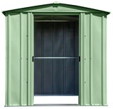 Classic Galvanized Steel Storage Shed, Sage Green, 6-ft x 5-ft W1S9 - product image 4