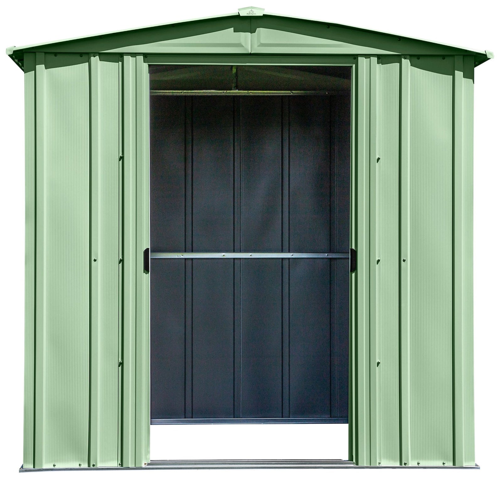 Classic Galvanized Steel Storage Shed, Sage Green, 6-ft x 5-ft W1S9 - product image 4