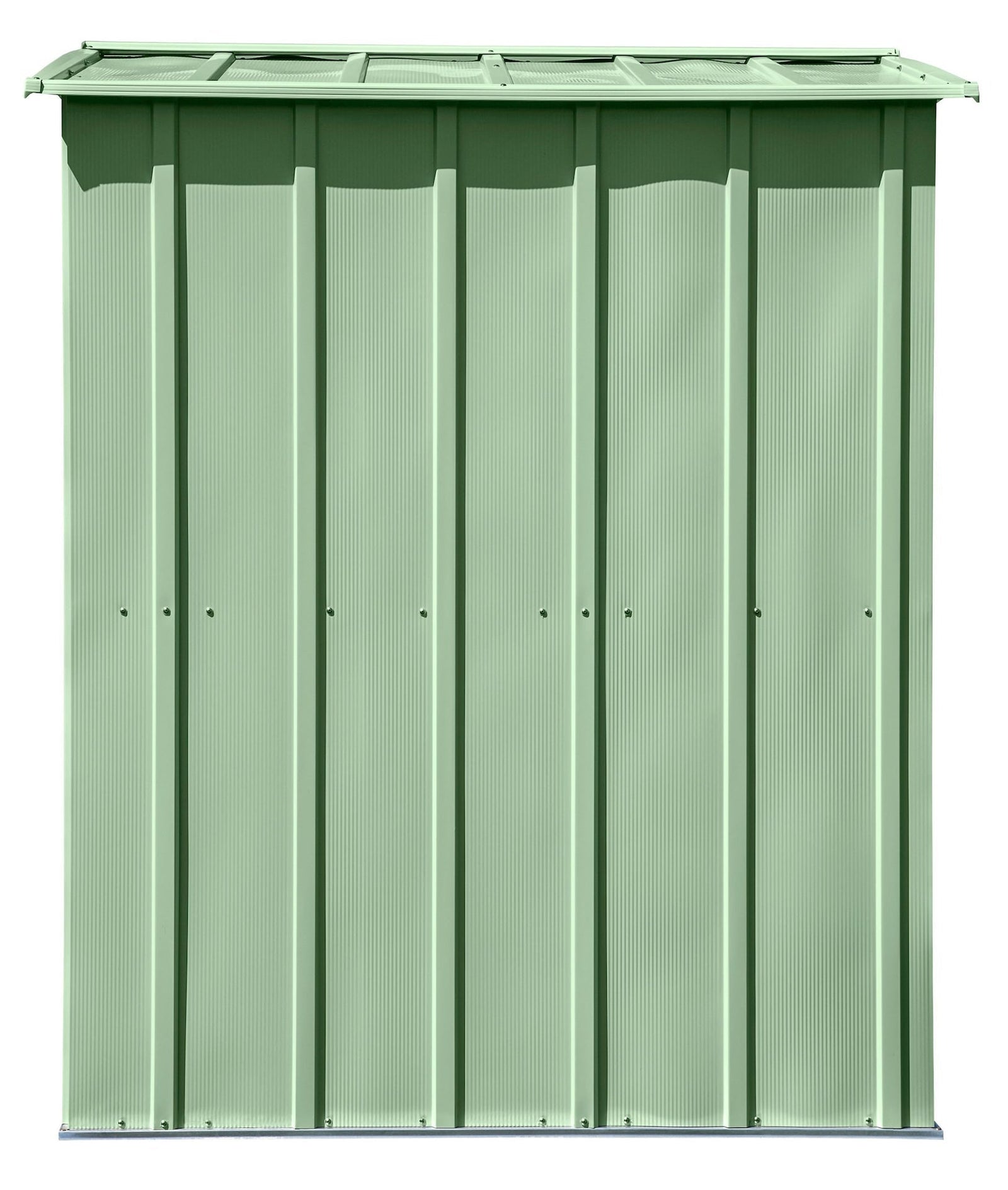 Classic Galvanized Steel Storage Shed, Sage Green, 6-ft x 5-ft W1S9 - product image 6