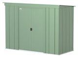 Classic Galvanized Steel Storage Shed, Sage Green, 8-ft x 4-ft Y5P0 - product image 2