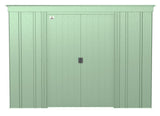 Classic Galvanized Steel Storage Shed, Sage Green, 8-ft x 4-ft Y5P0 - product image 3