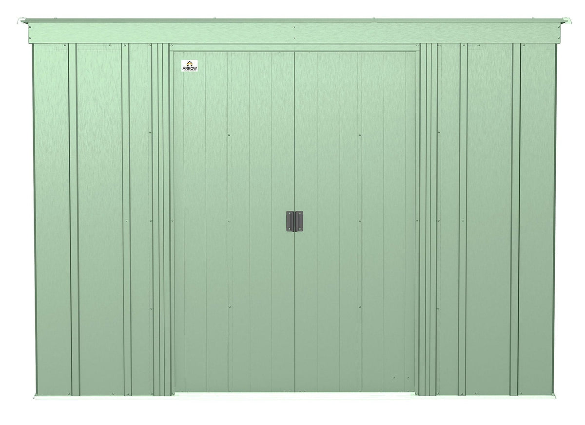 Classic Galvanized Steel Storage Shed, Sage Green, 8-ft x 4-ft Y5P0 - product image 3