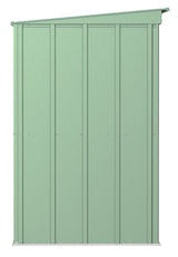Classic Galvanized Steel Storage Shed, Sage Green, 8-ft x 4-ft Y5P0 - product image 5
