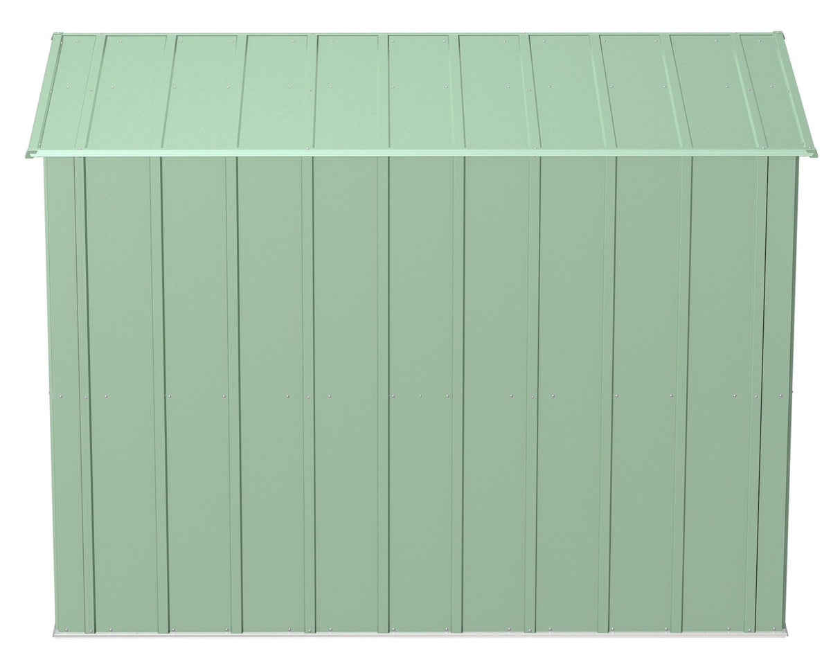 Classic Galvanized Steel Storage Shed, Sage Green, 8-ft x 4-ft Y5P0 - product image 7