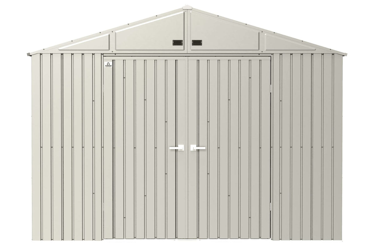 Elite 10x12-ft Cool Grey Corrosion-Resistant Steel Storage Shed Y2B9 - product image 1