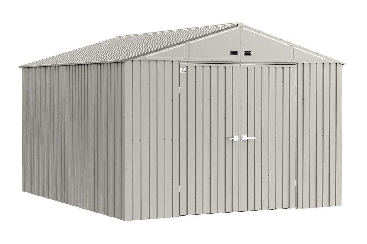 Elite 10x12-ft Cool Grey Corrosion-Resistant Steel Storage Shed B4F2 - product image 3