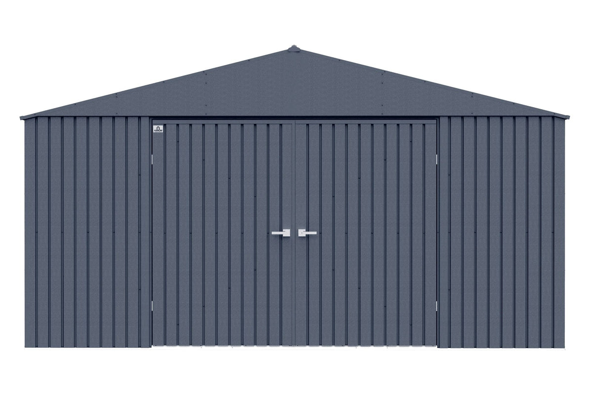 Elite 14x12-ft Anthracite Corrosion-Resistant Steel Shed U1B4 - product image 3