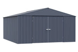 Elite 14x16-ft Anthracite Steel Storage Shed Q7Y0 - product image 4