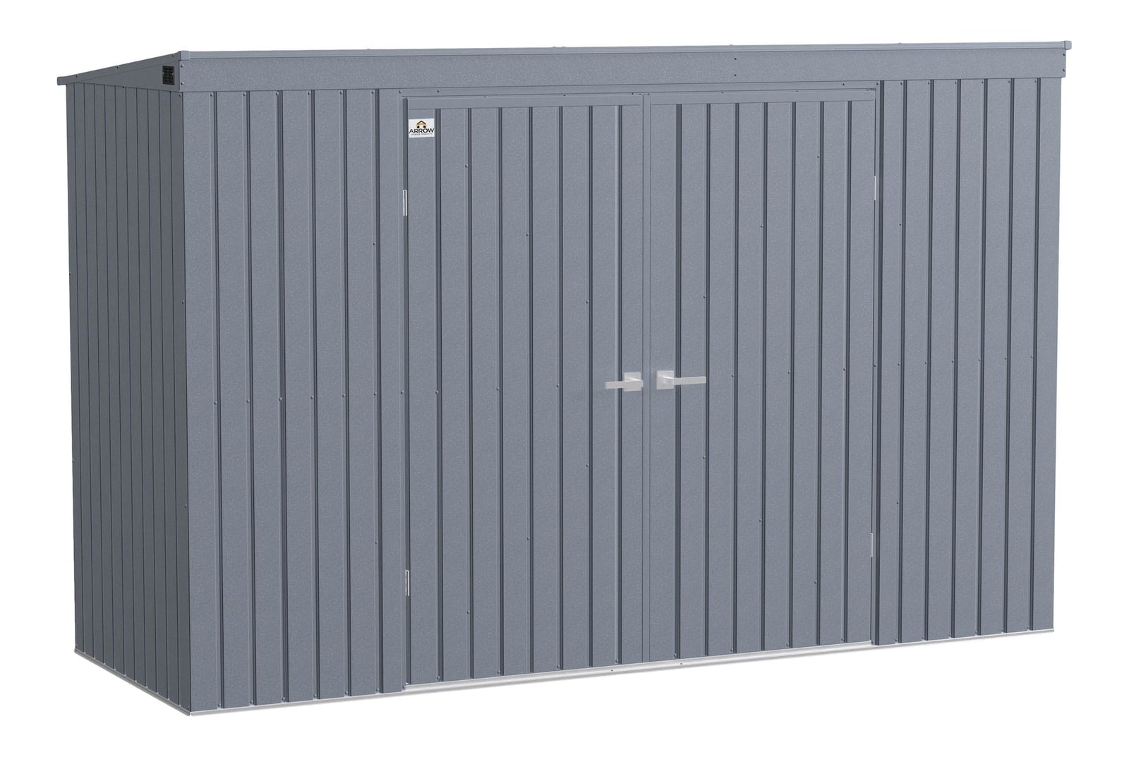 Elite Steel Storage Shed with Pent Roof, Anthracite, 10-ft x 4-ft T1A9 - product image 1