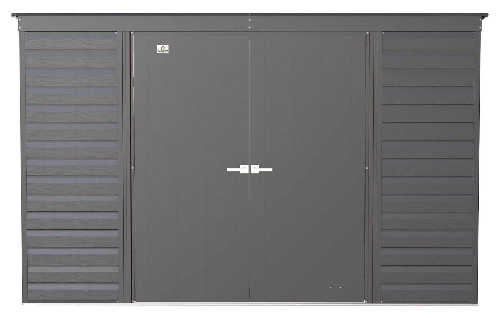 Select Galvanized Steel Storage Shed, Charcoal, 10-ft x 4-ft L6X7 - product image 3