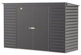 Select Galvanized Steel Storage Shed, Charcoal, 10-ft x 4-ft L6X7 - product image 4