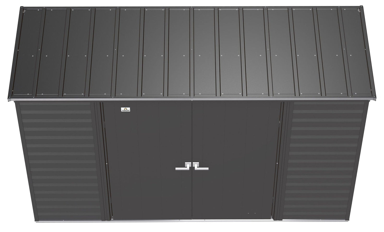 Select Galvanized Steel Storage Shed, Charcoal, 10-ft x 4-ft L6X7 - product image 5