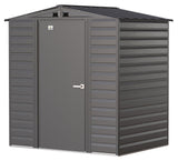 Select Galvanized Steel Storage Shed, Charcoal, 6-ft x 5-ft F8S5 - product image 2