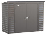 Select Galvanized Steel Storage Shed, Charcoal, 8-ft x 4-ft D7Z9 - product image 1