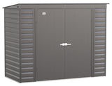 Select Galvanized Steel Storage Shed, Charcoal, 8-ft x 4-ft D7Z9 - product image 2