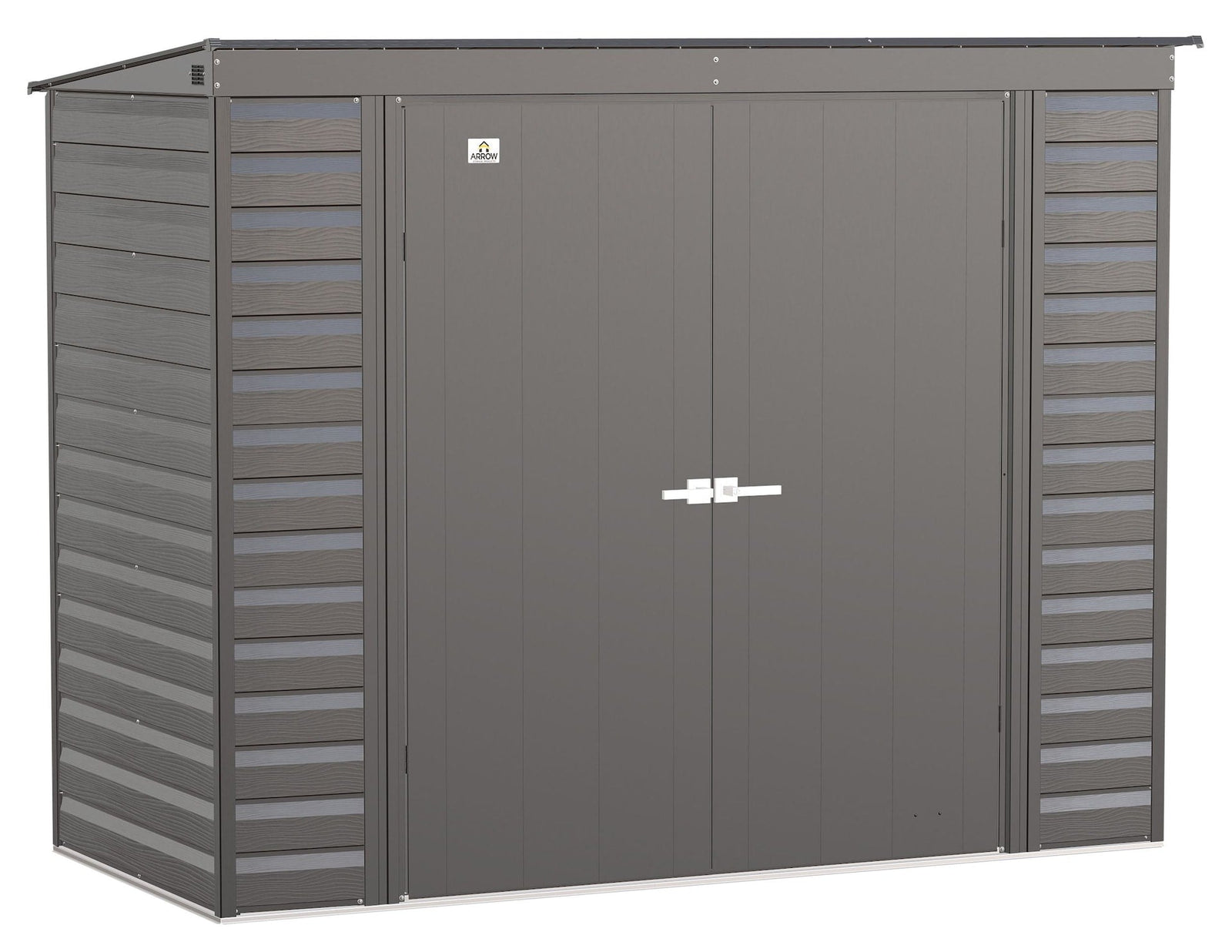 Select Galvanized Steel Storage Shed, Charcoal, 8-ft x 4-ft D7Z9 - product image 2
