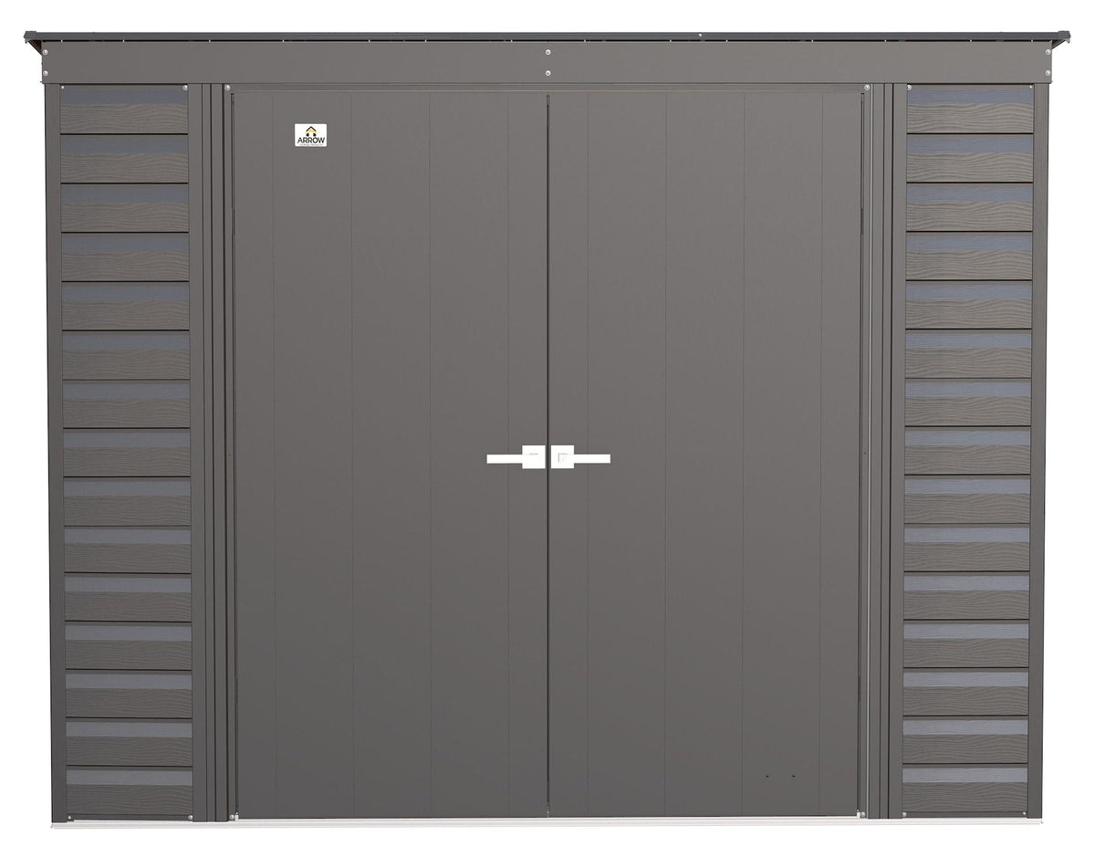Select Galvanized Steel Storage Shed, Charcoal, 8-ft x 4-ft D7Z9 - product image 3