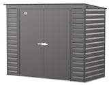 Select Galvanized Steel Storage Shed, Charcoal, 8-ft x 4-ft D7Z9 - product image 4