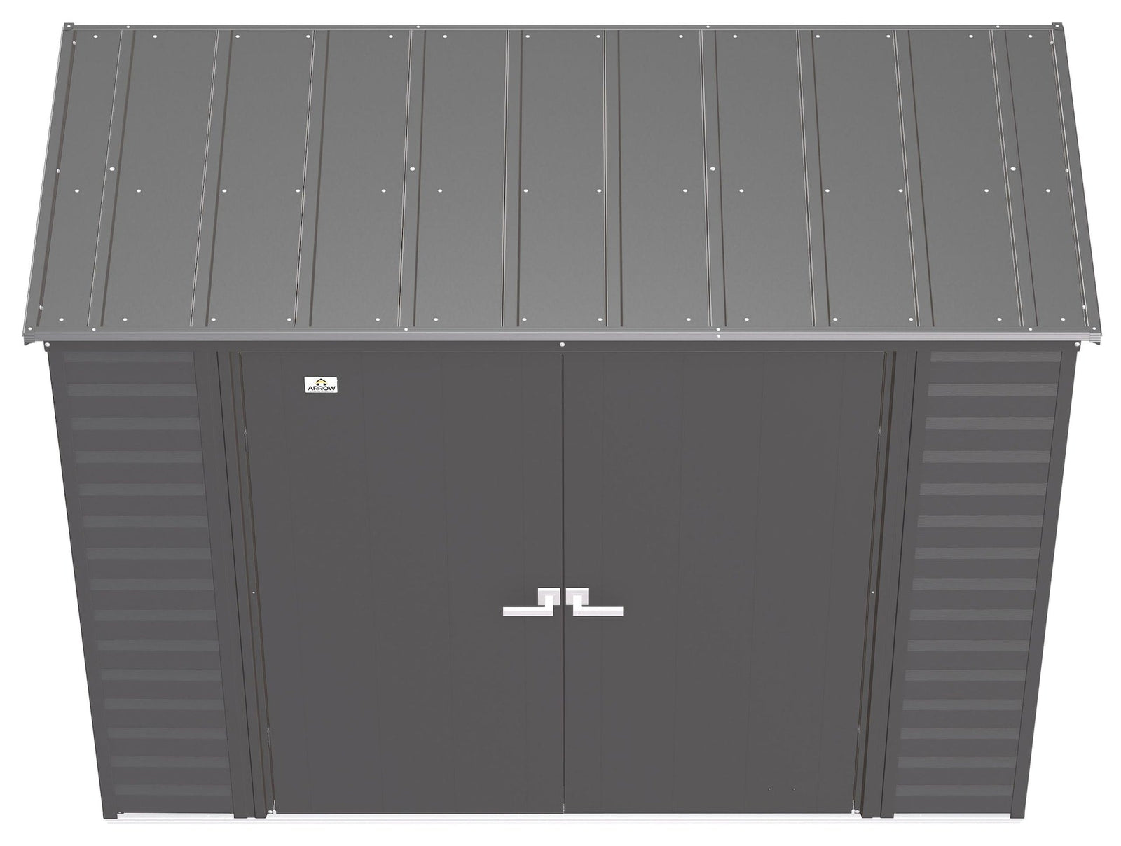 Select Galvanized Steel Storage Shed, Charcoal, 8-ft x 4-ft D7Z9 - product image 6