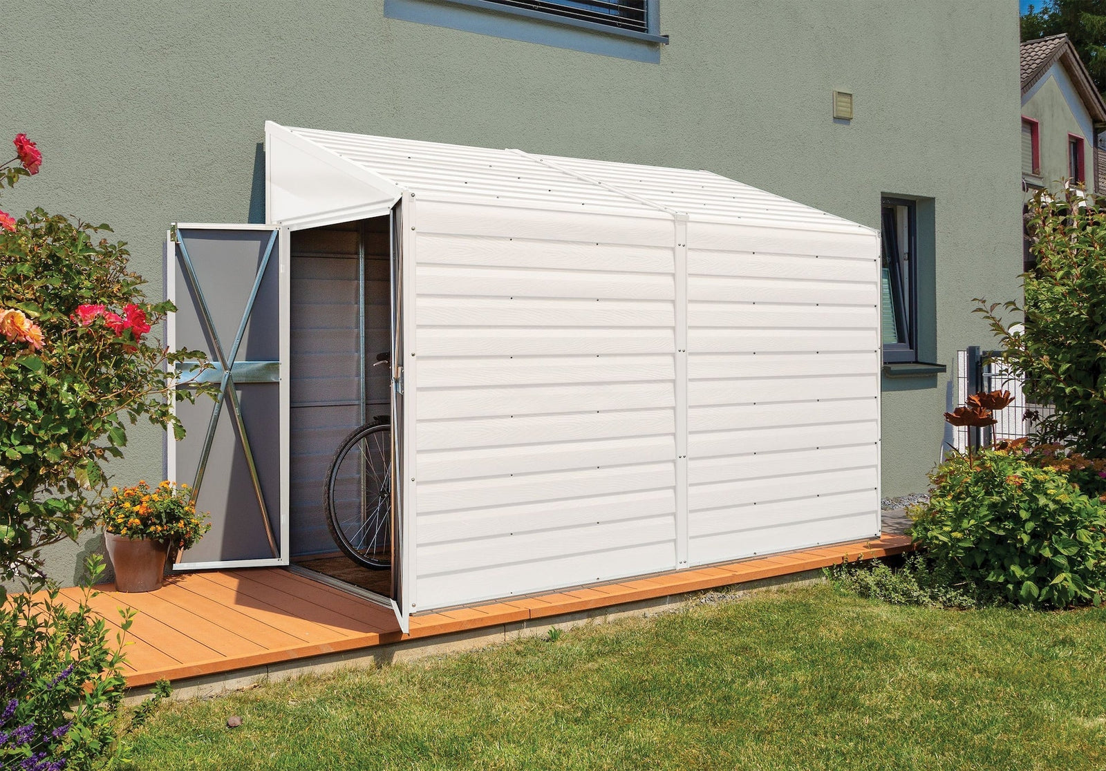Yardsaver Electro Galvanized Steel Storage Shed, 4-ft x 10-ft N2I5 - product image 8