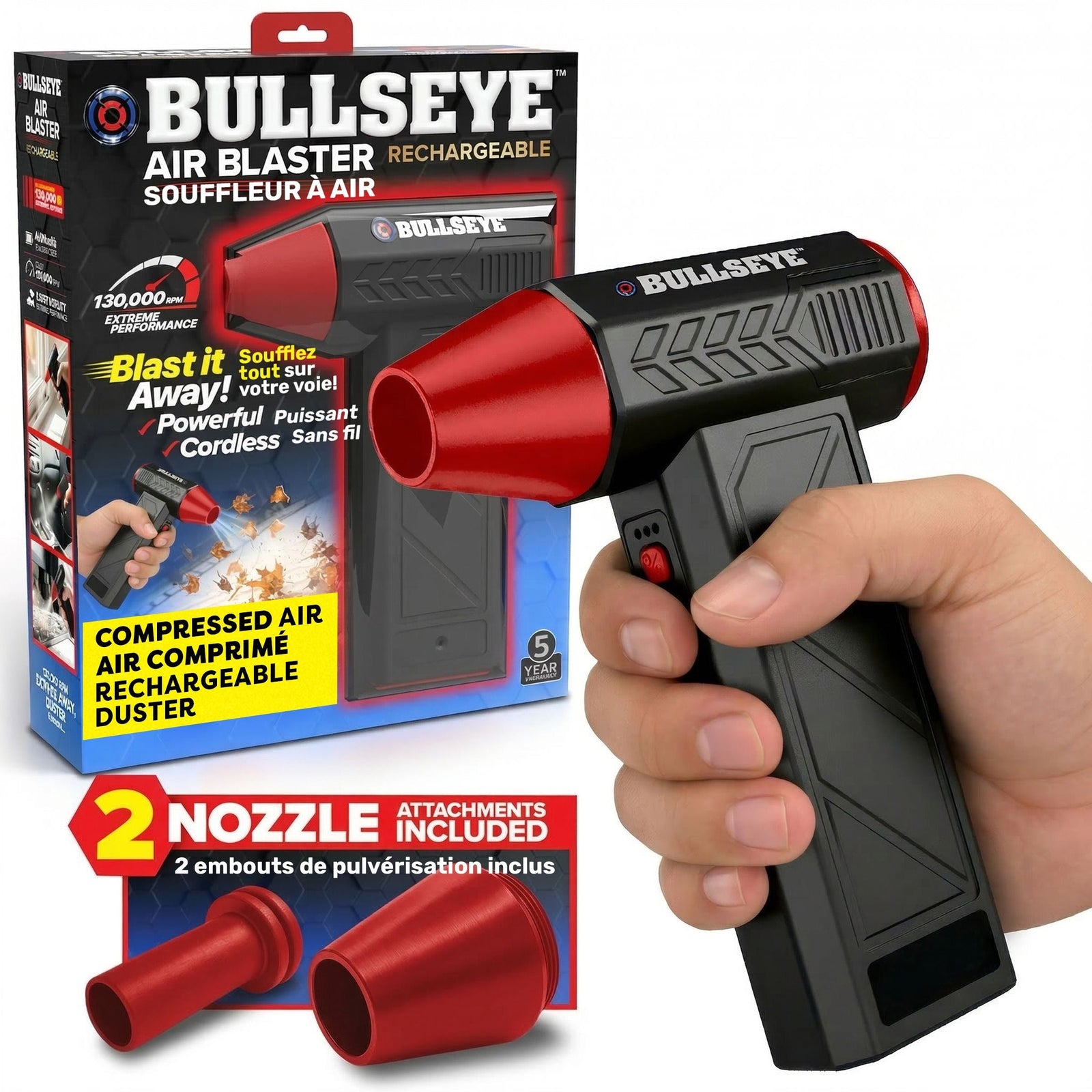 Bullseye Air Blaster 7.4V Rechargeable Handheld Blower B0E1 - product image 1