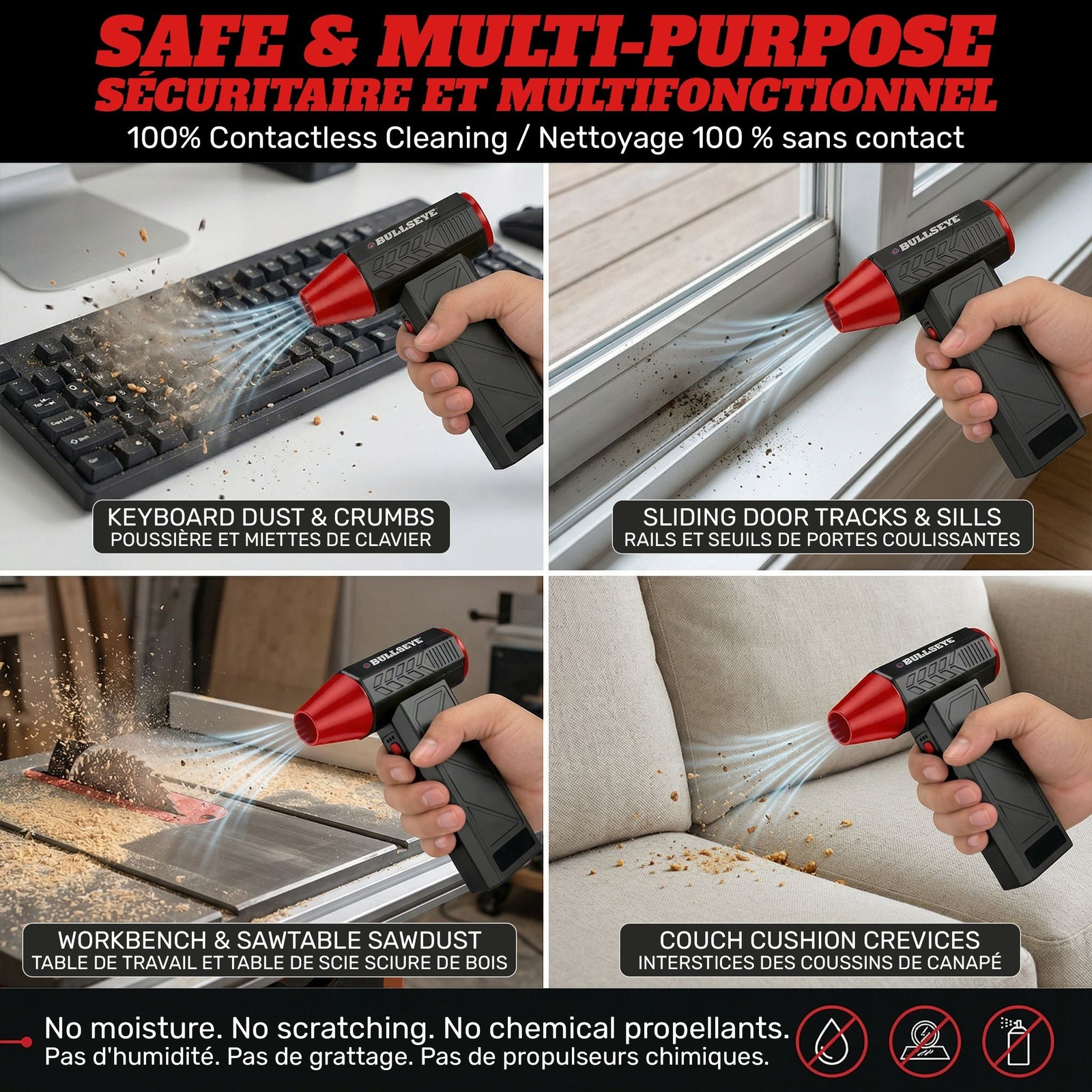 Bullseye Air Blaster 7.4V Rechargeable Handheld Blower B0E1 - product image 6