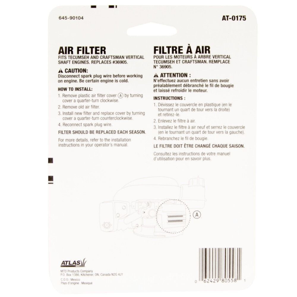 Lawn Mower Air Filter Replacement Cartridge for Tecumseh, Craftsman K0B3 - product image 6