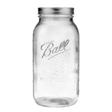Ball Wide Mouth Half Gallon Glass Mason Jar, 64-oz/1.89-L, 6-pk K1K7 - product image 1