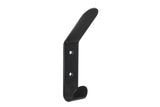 Metal Double Hook, Matte Black T4A4 - product image 1