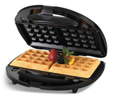 4-in-1 Round Compact Waffle Maker with Interchangeable Plates & Indicator Lights N2O2 - product image 2