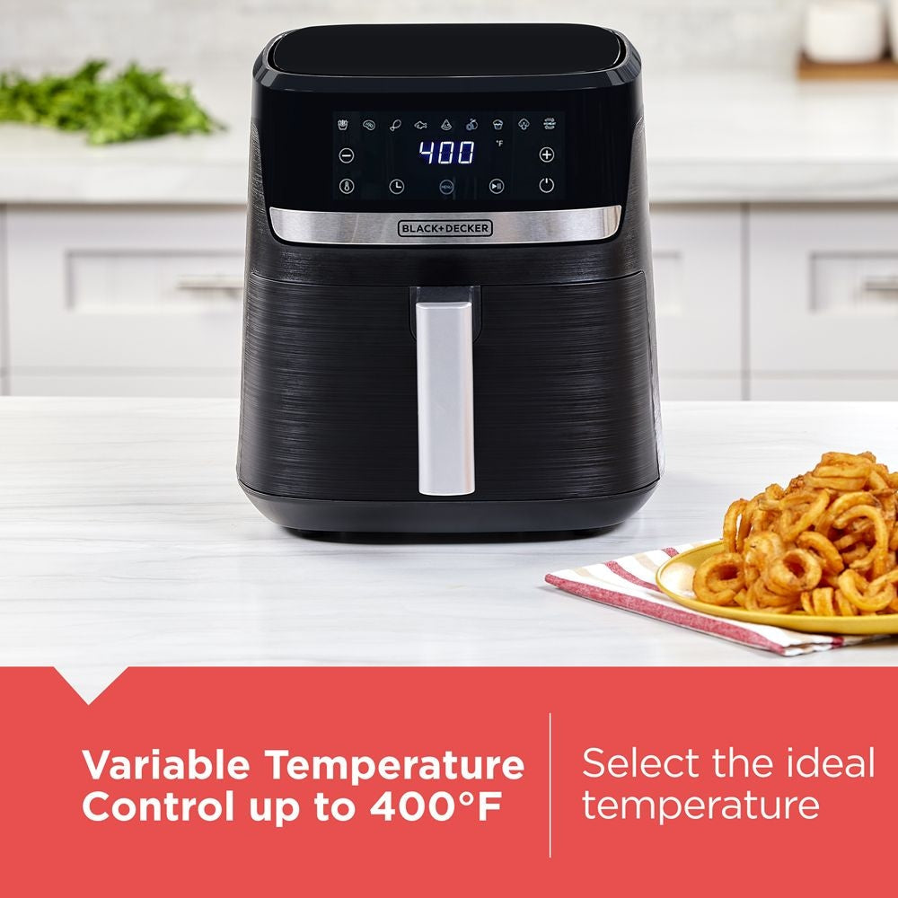 8-in-1 Digital Air Fryer with Non-Stick Cooking Basket, 6-qt V6K9 - product image 6