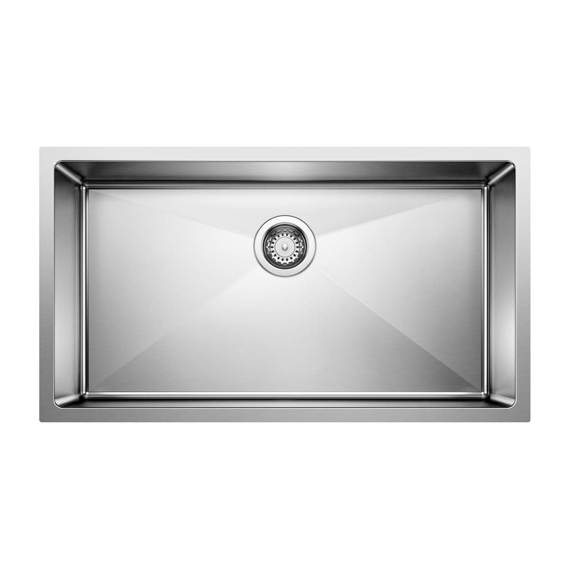 Quatrus R15 32-in Super Single Bowl Undermount Stainless Steel Kitchen Sink P9J6 - product image 1