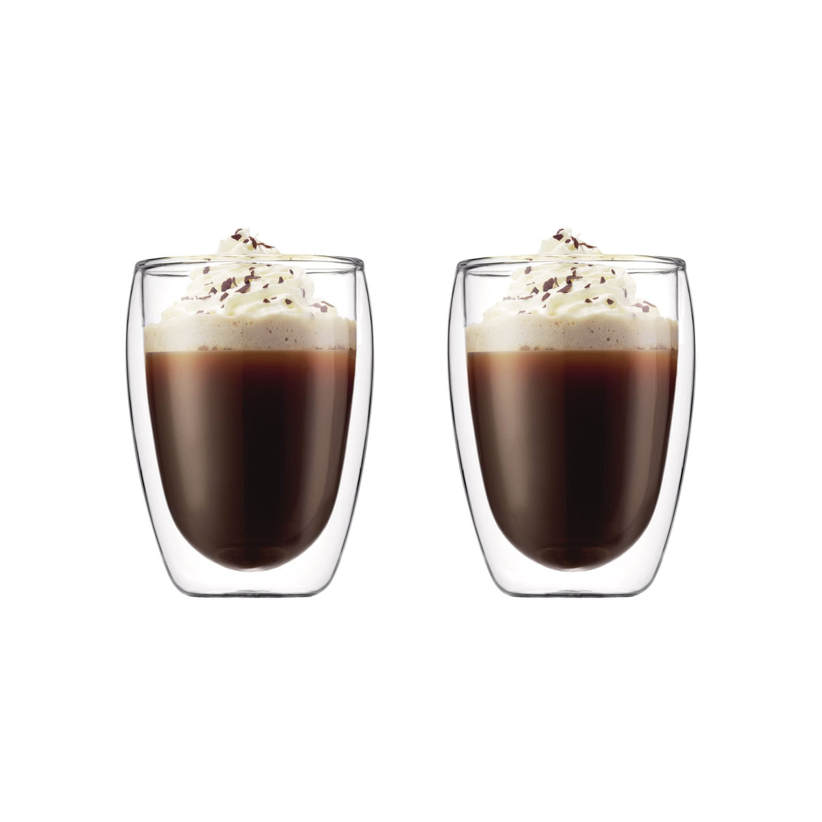 Double Wall Clear Glass Mugs, 11.8-oz, 2-pk Q7J5 - product image 1