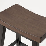 Arnold Oak/Dark Grey Counter/Bar Stool with Back Rest, 2-pc R7A6 - product image 2