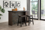 Arnold Oak/Dark Grey Counter/Bar Stool with Back Rest, 2-pc R7A6 - product image 5