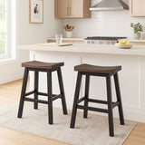 Arnold Oak/Dark Grey Counter/Bar Stool with Back Rest, 2-pc R7A6 - product image 6
