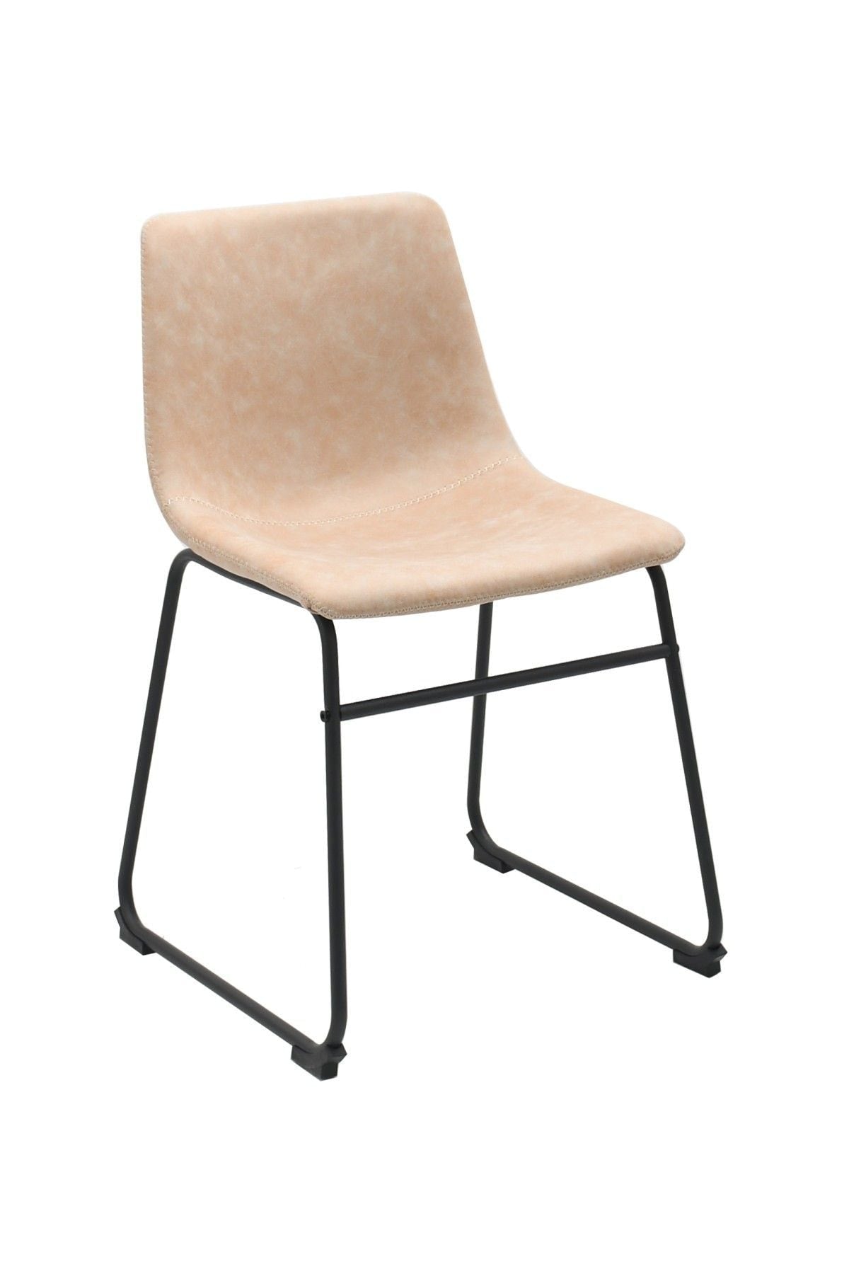 Rachel Vintage Beige Fabric Upholstered Dining Chair, 2-pc Q7H3 - product image 2