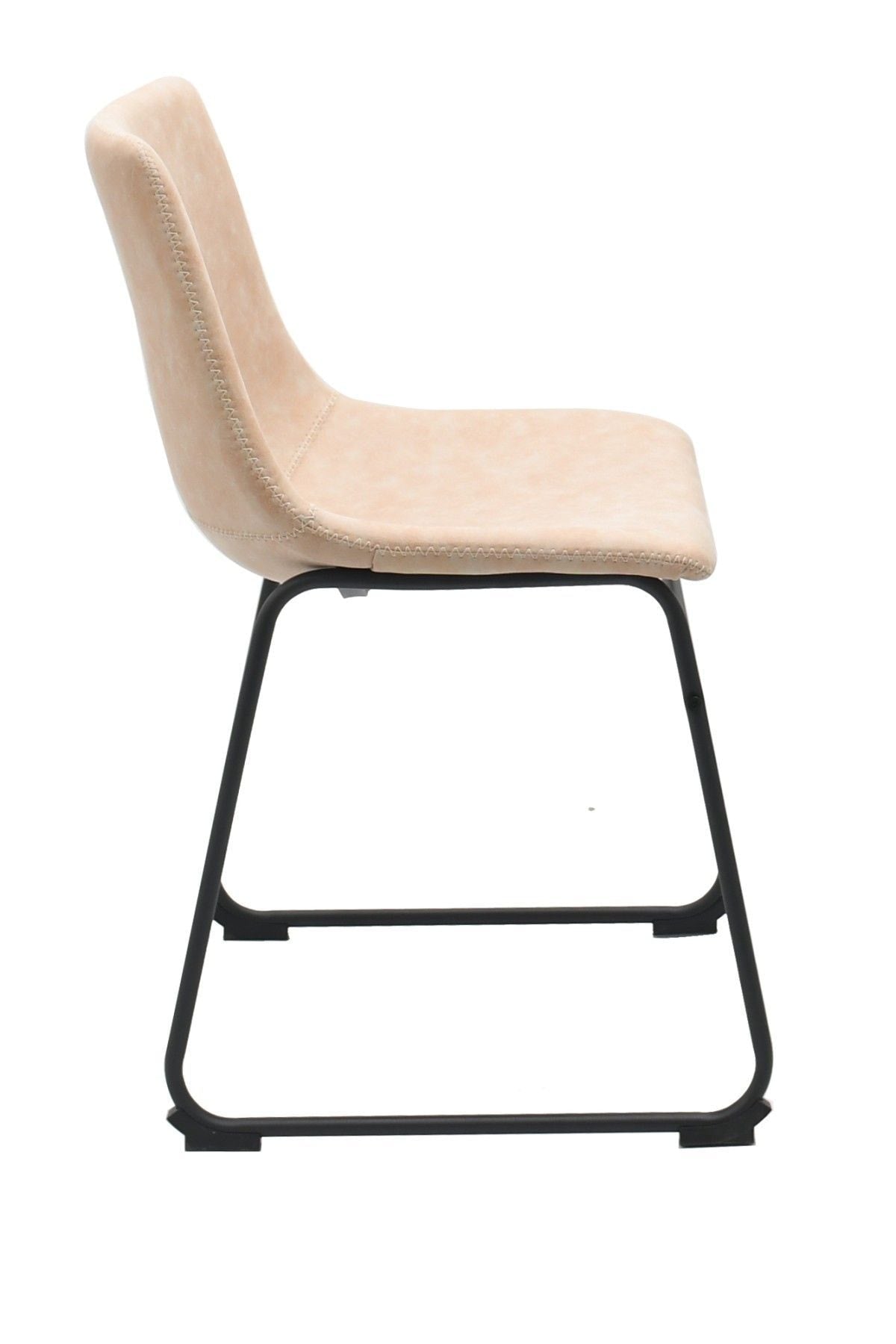 Rachel Vintage Beige Fabric Upholstered Dining Chair, 2-pc Q7H3 - product image 6